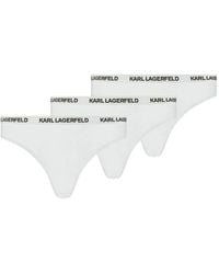 Karl Lagerfeld - Logo-Waistband Brief (Pack Of Three) - Lyst