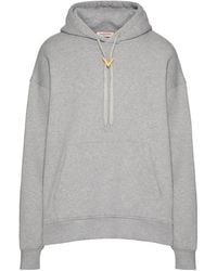 Valentino Garavani - V-Detail Hoodie - Lyst