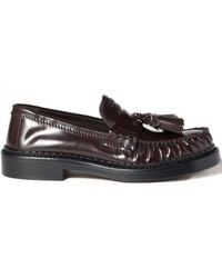 Miu Miu - Leren Loafers Met Kwastjes - Lyst