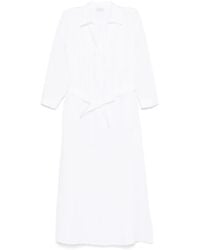 Peserico - Pintuck-Detail Midi Dress - Lyst