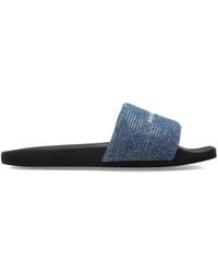 Alexander Wang - Sequin-Embellished Denim Slides - Lyst