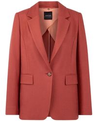 Marc Cain - Single-Breasted Notched-Lapels Blazer - Lyst