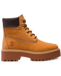 Timberland - Platform Lace-Up Ankle Boots - Lyst