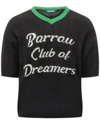 Barrow - V-Neck Knitted T-Shirt - Lyst