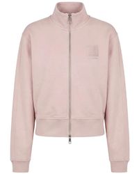 Calvin Klein - Logo-Embroidered Zip-Up Sweatshirt - Lyst
