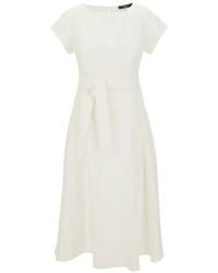 Weekend by Maxmara - Linen Short-Sleeve Midi Dress - Lyst