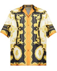 Versace - Coral Theatre Zijden Overhemd - Lyst