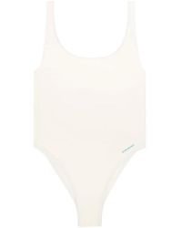 Sporty & Rich - Carla Logo-Print Swimsuit - Lyst