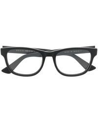 Gucci - Logo-Lettering Square-Frame Glasses - Lyst