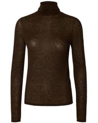 SELECTED - Langarmshirt Mit Rollkragen - Lyst