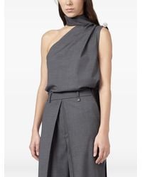 GIUSEPPE DI MORABITO - One-Shoulder Crystal-Embellished Top - Lyst