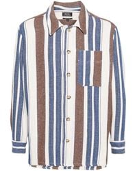 A.P.C. - Stefan Striped Shirt - Lyst