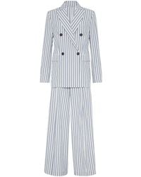 Brunello Cucinelli - Striped Cotton Suit - Lyst