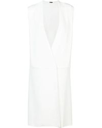 Adam Lippes Sleeveless Wrap Dress - Wit