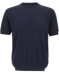 Kangra - Short-Sleeve Ribbed Sweater - Lyst