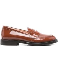 Agl Attilio Giusti Leombruni - Patent-Leather Penny Loafers - Lyst