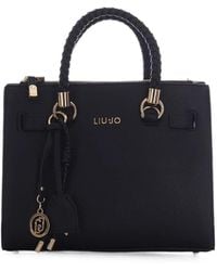 Liu Jo - Small Logo-Charm Satchel Bag - Lyst