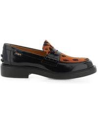 Tod's - Mocassins Gommini À Imprimé Animalier - Lyst
