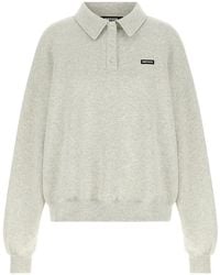 ROTATE BIRGER CHRISTENSEN - Balloon-Sleeve Polo Top - Lyst