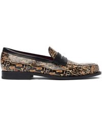 SCAROSSO - Graphic-Print Loafers - Lyst