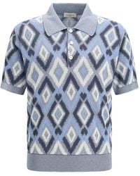 Piacenza Cashmere - Polo con motivo de manga corta - Lyst