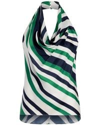 Adam Lippes - Cusette Striped Halter Top - Lyst