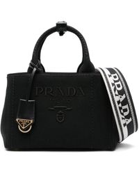 Prada - Shopper Met Geborduurd Logo - Lyst