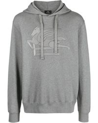 Etro - Logo-Stamp Cotton Hoodie - Lyst