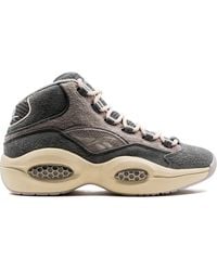 Reebok - Question Mid Suede" Sneakers - Lyst