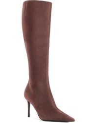 Giuseppe Zanotti - 85Mm Tamigi Suede Pointed-Toe Knee-High Boots - Lyst