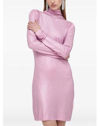 Patrizia Pepe - High-Neck Embellished Mini Dress - Lyst
