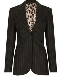 Dolce & Gabbana - Elegant Striped Blazer For - Lyst
