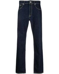 KENZO - Jean Droit À Patch Logo - Lyst