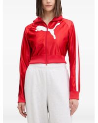 PUMA - Logo-Print Side-Stripe Track Jacket - Lyst
