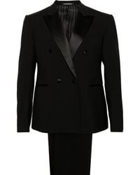 Emporio Armani - Double-breasted Wool Suit - Lyst