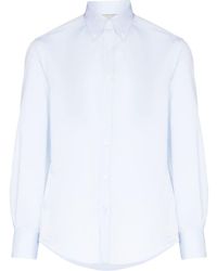 Brunello Cucinelli - Cotton Twill Slim-fit Shirt - Lyst