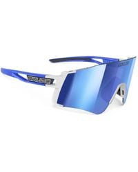 Salice - Geometric-Frame Logo-Plaque Sunglasses - Lyst