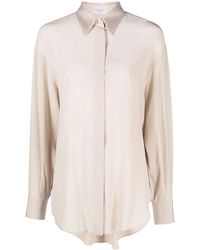 Brunello Cucinelli - Sequin Detailing Silk Shirt - Lyst