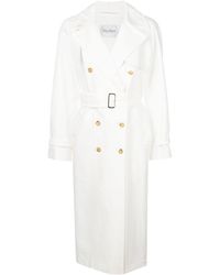 Max Mara Azeglio Trech Coat - White