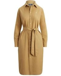 Polo Ralph Lauren - Polo Pony Belted Shirt Dress - Lyst
