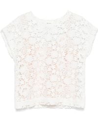 P.A.R.O.S.H. - Bluse Aus Spitze - Lyst