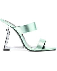 Just Cavalli - 115mm Double-strap Laminated Mules - Lyst