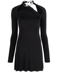 DIESEL - Logo-Plaque Minidress - Lyst