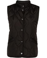 Ralph Lauren - Mock-Neck Quilted Gilet - Lyst