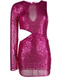 Patrizia Pepe - Cut-Out Sequin Minidress - Lyst