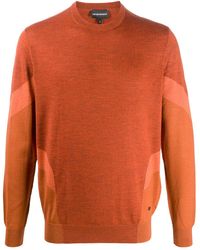 emporio armani block colour sweatshirt