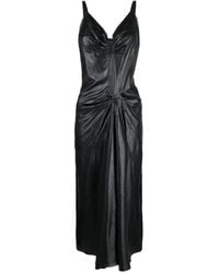 Maison Margiela - Moiré-Effect Midi Dress - Lyst