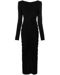 Givenchy - Vestido de fiesta drapeado con manga larga - Lyst