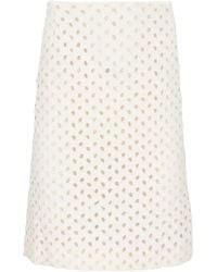 Tom Ford - Jupe Crayon À Œillets Brodés - Lyst