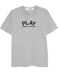 COMME DES GARÇONS PLAY - Logo-Print Heart-Print T-Shirt - Lyst
